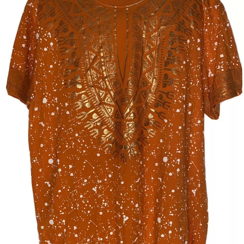 Switch Remarkable Mens Orange and Gold design Sz L